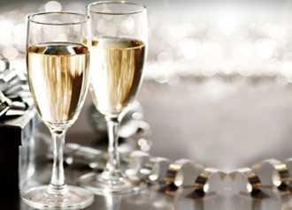 champagne glasses